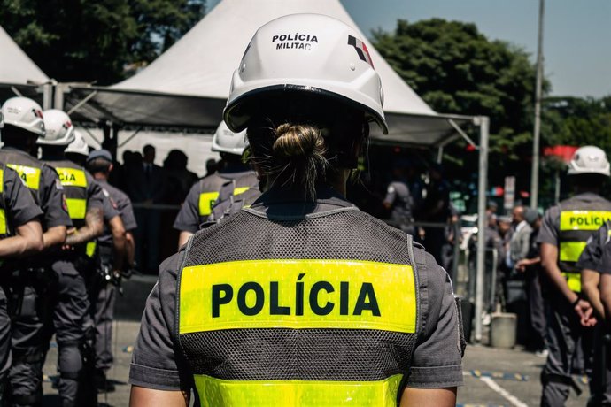 February 9, 2023, Sao Paulo, Sao Paulo, Brasil: (INT) Medal Award Ceremony for Policing Sao Paulo. February 09, 2023, Sao Paulo, Brazil: The ceremony that took place at Charles Miller Square, Pacaembu, on Thursday (9), had the participations of Mayor Ri