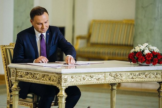 Archivo - El presidente de Polonia, Andrzej Duda