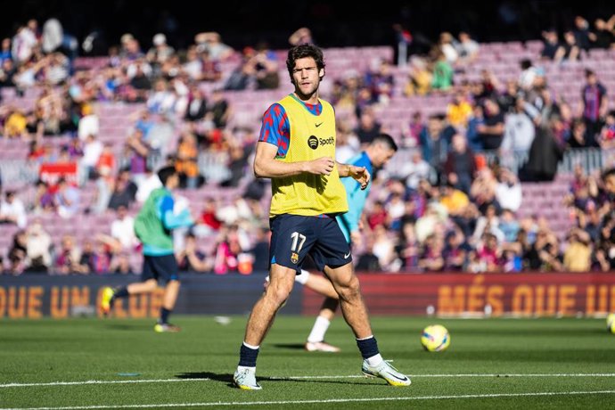 Archivo - Marcos Alonso con el FC Barcelona