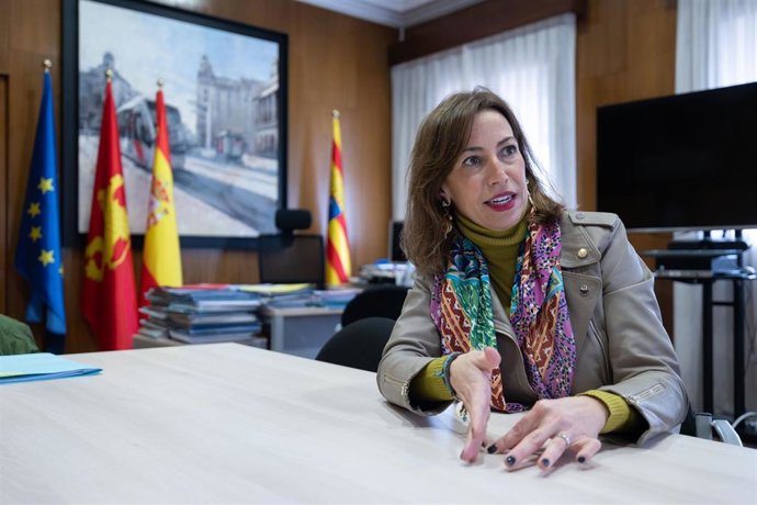 La candidata del Partido Popular (PP) a la Alcaldía de Zaragoza para las elecciones del 28 de mayo de esta año, Natalia Chueca