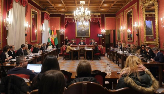 Pleno del Ayuntamiento de Granada, en imagen de archivo