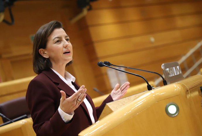 Archivo - La portavoz del GPS en el Senado, Eva Granados. 
