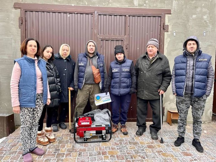 Juntos por la Vida viaja a Ucrania para llevar ayuda dirigida a combatir el frío y la falta de energía