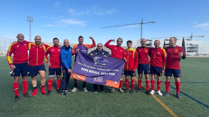 Deporte y Trasplante España, veteranos del Real Jaén CF y sanitarios ensalzan el valor la donación de órganos