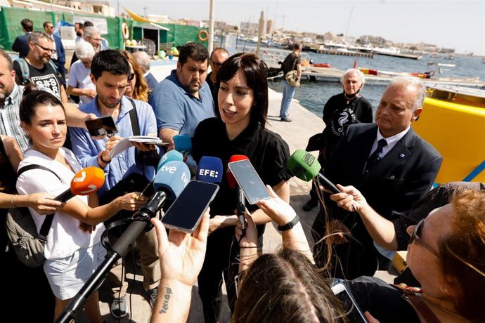 Archivo - Foto archivo de la visita de la ministra de Ciencia e Innovación, Diana Morant, al Laboratorio Marino de San Pedro del Pinatar del Centro Oceanográfico de Murcia 