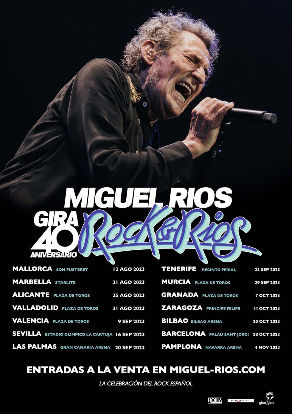 Cartel de la gira de 40 aniversario de 'Rocl&Ríos'