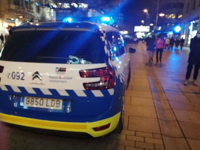 Vehículo de la Policía Municipal de Pamplona.