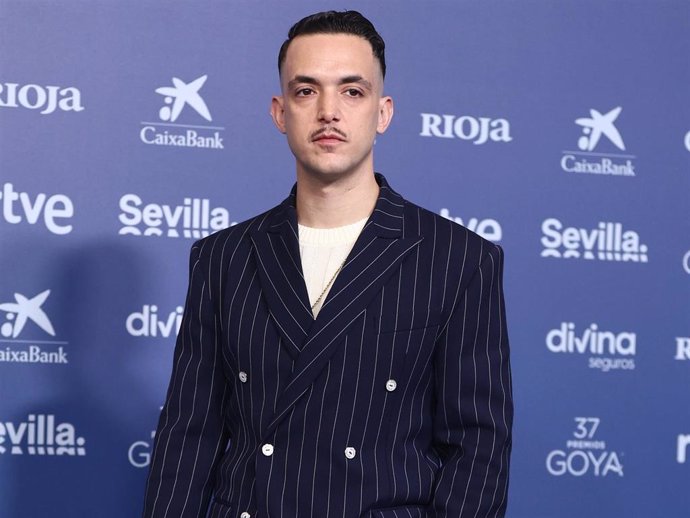 El cantante C Tangana en la gala de los Goya