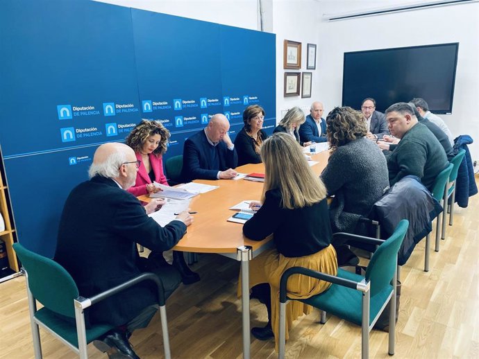 Reunión de la Junta de Gobierno de la Diputación de Palencia.