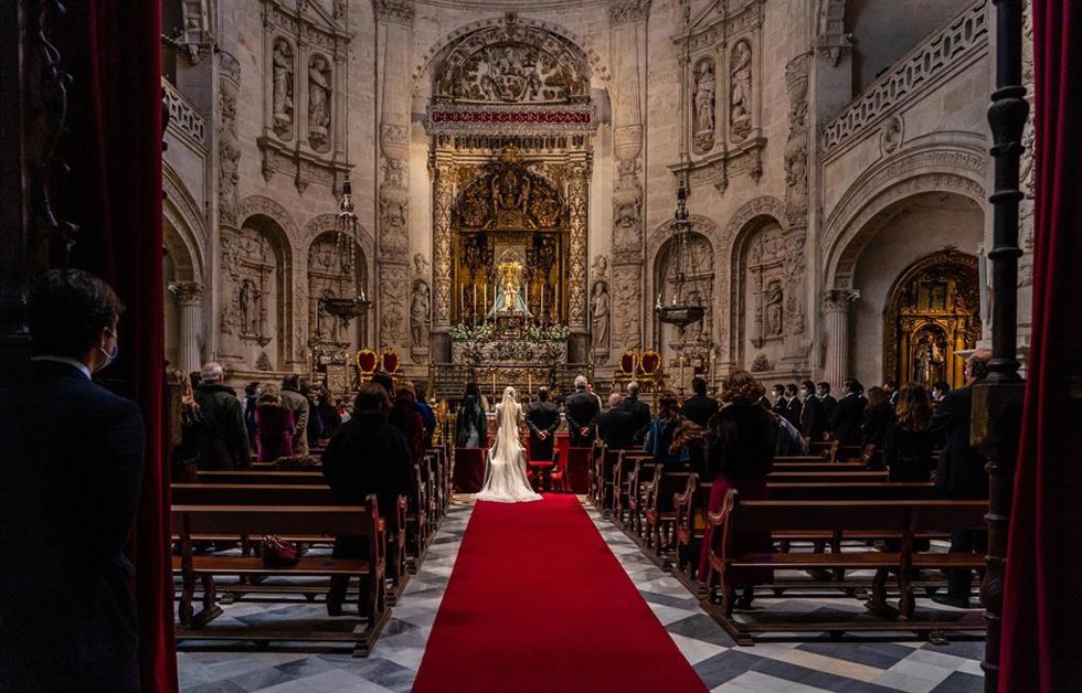 Archivo - Una boda en la Catedral de Sevilla.