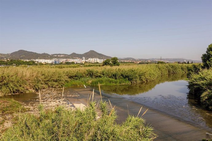 Archivo - El río Llobregat a su paso por la planta potabilizadora de Sant Joan Despí.