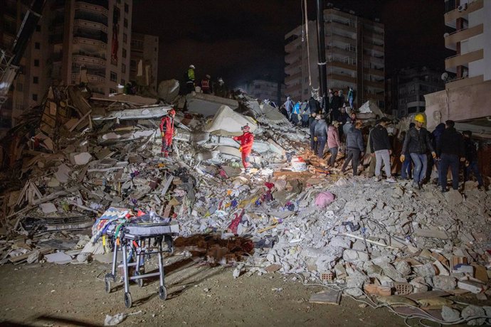 Un edifici ensorrat a Adana a causa dels terratrmols