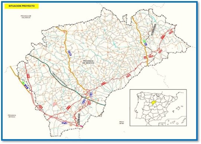 El Mitma adjudica por 1,35 millones el repintado de marcas viales en varias carreteras de Segovia.
