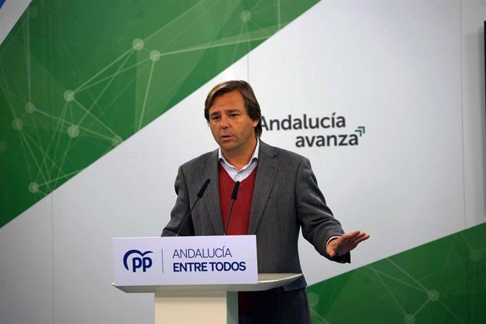 El secretario general del PP-A, Antonio Repullo, este lunes