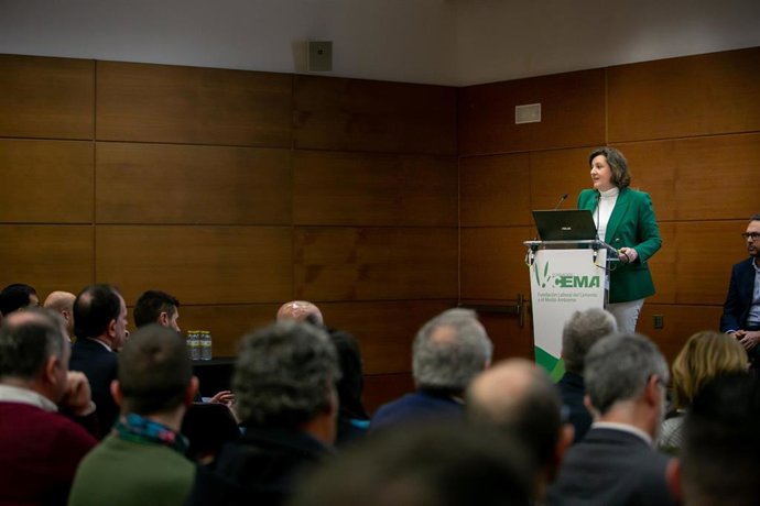 La consejera de Economía, Empresas y Empleo, Patricia Franco, participa en la inauguración de la jornada Descarbonización de la industria castellanomanchega, el ejemplo del sector cementero