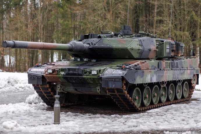 Un carro de combate Leopard 2 de las Fuerzas Armadas de Alemania