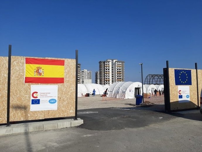Hospital de campaña START de AECID en Iskenderun (Turquía) para atender a los heridos por los terremotos