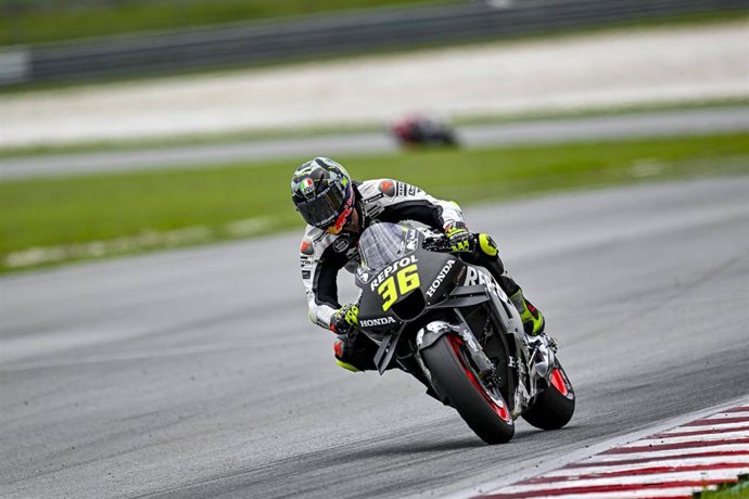 El piloto español Joan Mir (Repsol Honda) en el test de Sepang