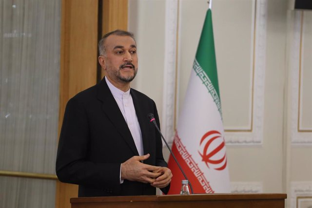 Irán advierte de que "cortará las manos de los agresores" tras las maniobras conjuntas entre EEUU e Israel Archivo - El ministro de Exteriores de Irán, Hosein Amirabdolahian, en Teherán