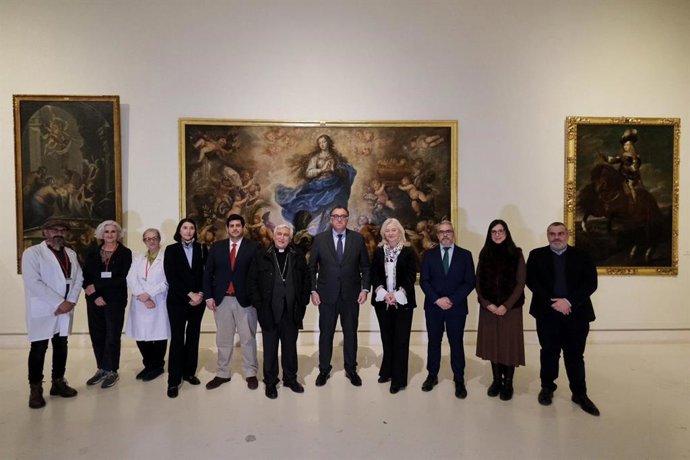 Arturo Bernal en el Museo de Cádiz.