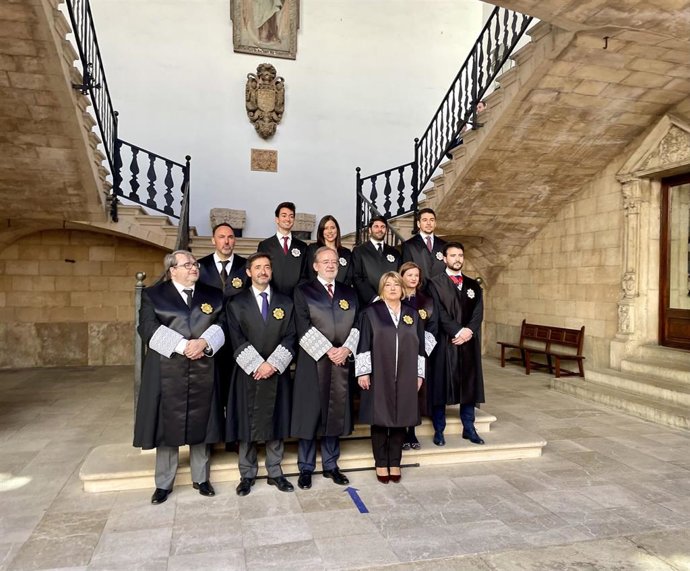 Once jueces con destino en Baleares juran su cargo ante la Sala de Gobierno del Tribunal Superior.