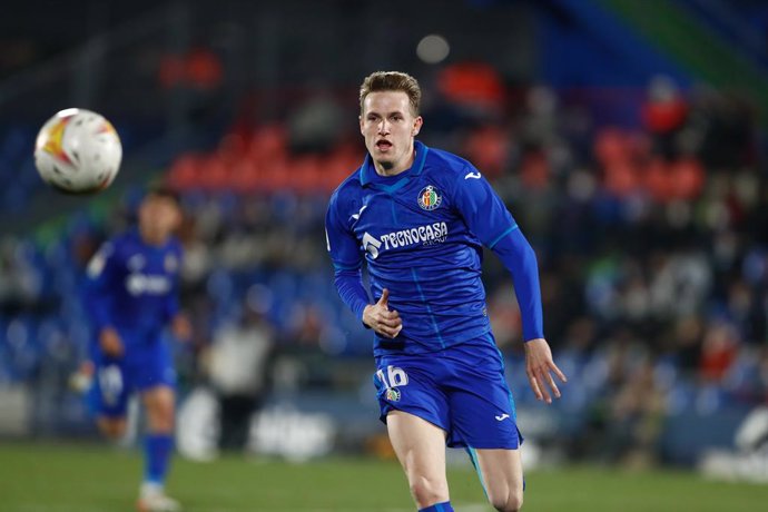 Archivo - Jakub Jankto of Getafe in action during the Spanish League, La Liga Santander, football match played between Getafe CF and Levante UD at Coliseum Alfonso Perez on February 04, 2022, in Getafe, Madrid, Spain.