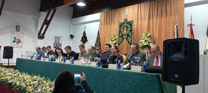 Imagen de la asamblea de los caminos de Huelva para la romería del Rocío 2023.