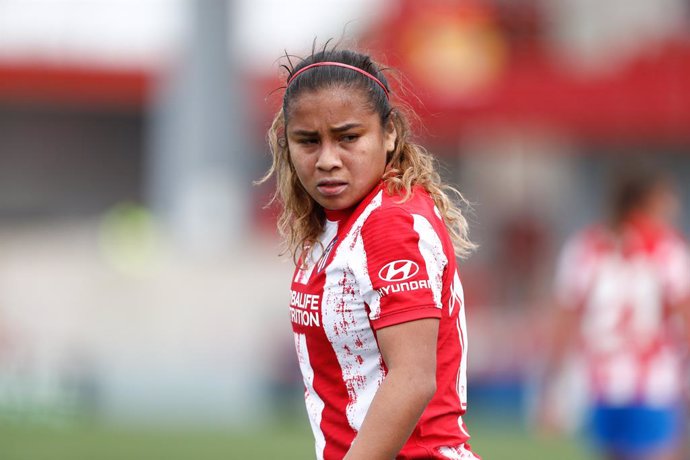 Archivo - Leicy Santos of Atletico de Madrid looks on during the spanish women league, Primera Iberdrola, football match played between Atletico de Madrid and UD Granadilla de Tenerife at Centro Deportivo Wanda Alcala de Henares on March 06, 2022, in Al