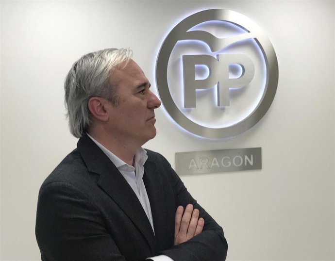El presidente del Partido Popular (PP) en Aragón, Jorge Azcón,
