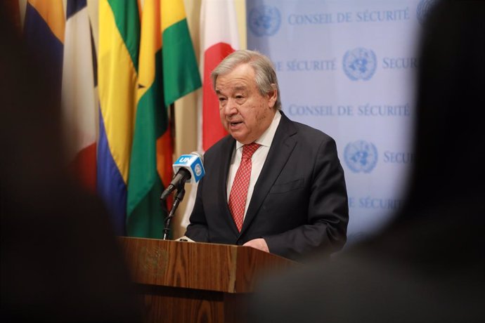 El secretario general de la ONU, António Guterres, en la sede de Naciones Unidas en Nueva York