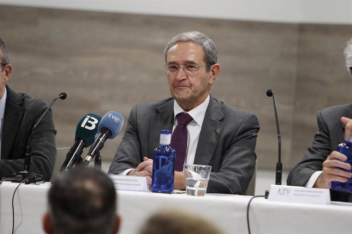 Archivo - El presidente en funciones del Tribunal Supremo, Francisco Marín Castán, asiste a la inauguración de la XXXVI Asamblea General de la Asociación Judicial Francisco de Vitoria (AJFV), en Palma de Mallorca, Baleares, Islas Baleares, (España).