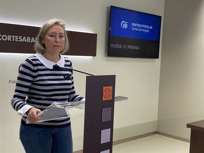 La diputada del PP Aragón Pilar Cortés.