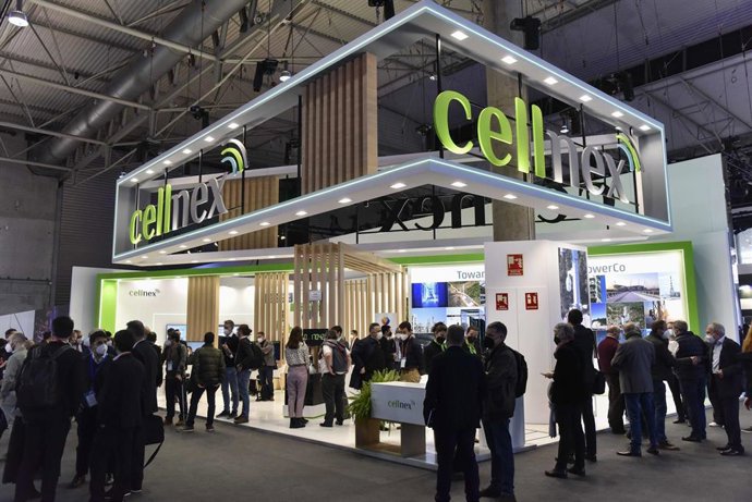 Estand de Cellnex en MWC 2022