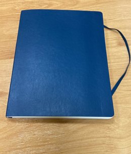 Imagen de la libreta robada al entrenador del UCAM Murcia