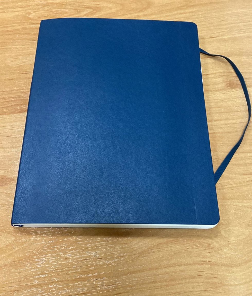 Imagen de la libreta robada al entrenador del UCAM Murcia