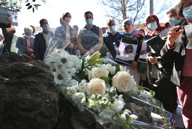 Archivo - Imagen de archivo de un acto en memoria de Khawla.