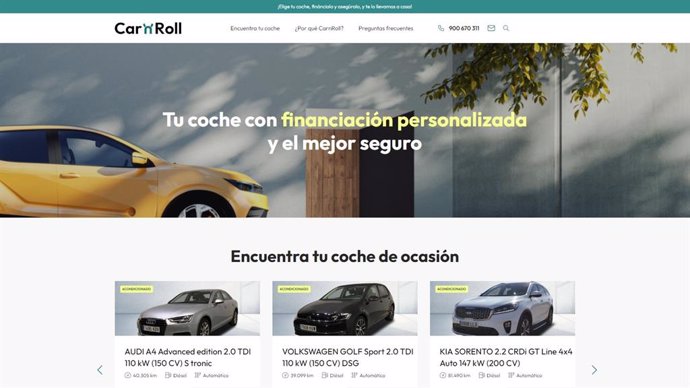 Web CarnRoll, creada por Línea Directa, Bankinter y Vass.
