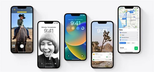 Sistema operativo de iPhone iOS 16.