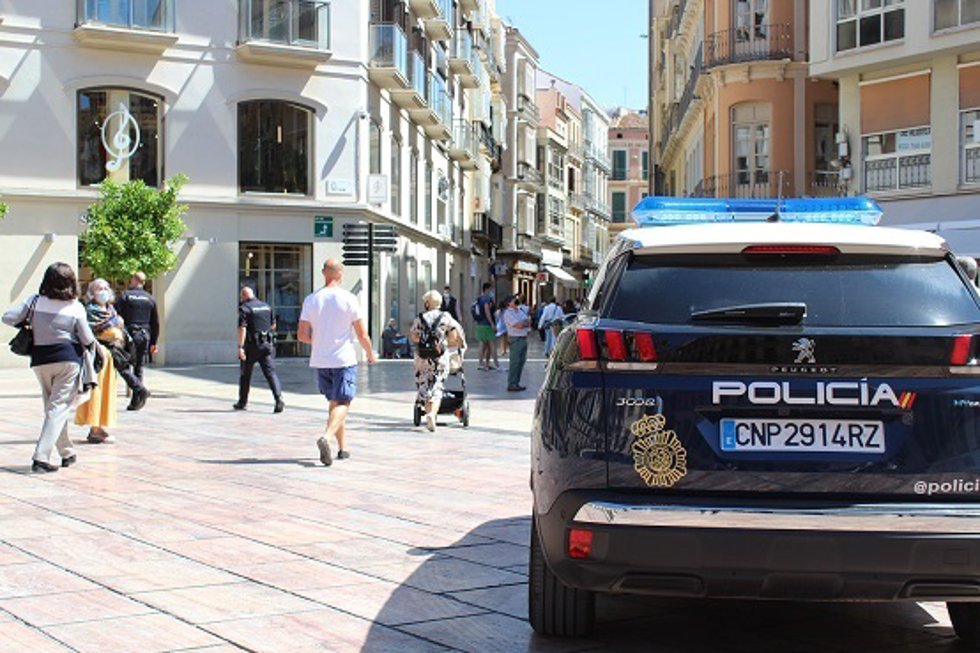 Archivo - Imagen coche Policía Nacional en Málaga