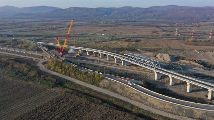 Obras en el corredor ferroviario paneuropeo IV