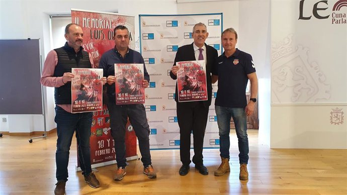 Imagen de la presentación del II Memorial Luis Quijada que se celebra en León los días 18 y 19 de febrero.