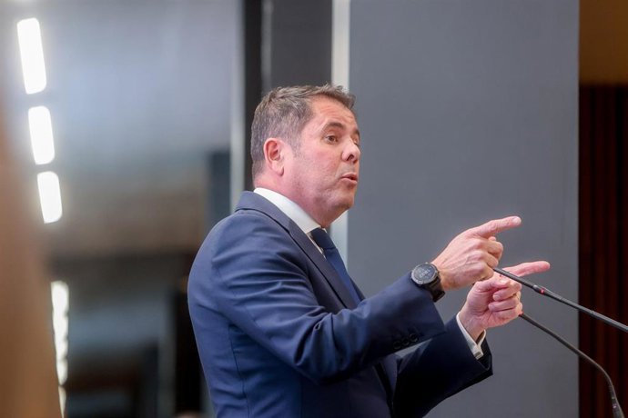 Archivo - El presidente de CEPYME, Gerardo Cuerva, interviene durante la presentación de la edición 2022 de CEPYME500, en la sede de Cepyme, en una imagen de archivo.