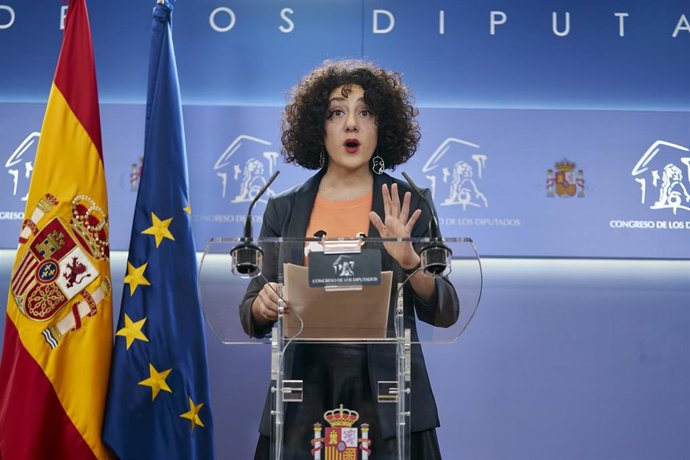 Archivo - La diputada de Unidas Podemos y portavoz de En Comú Podem en el Congreso, Aina Vidal