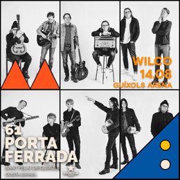 Cartel de Wilco en el Festival Porta Ferrada de Sant Feliu de Guíxols