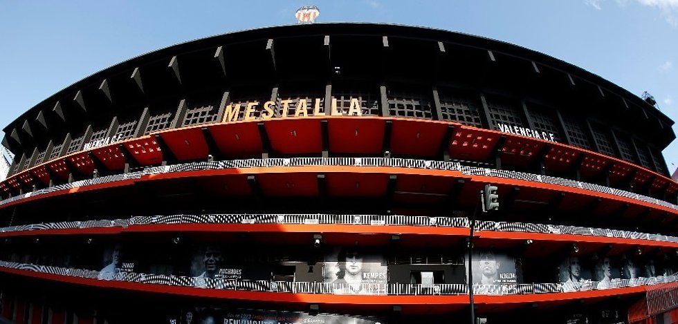 Archivo - Imagen del Mestalla, campo de fútbol del Valencia CF. 