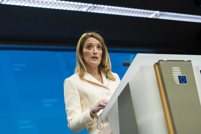 Roberta Metsola, presidenta del Parlamento Europeo
