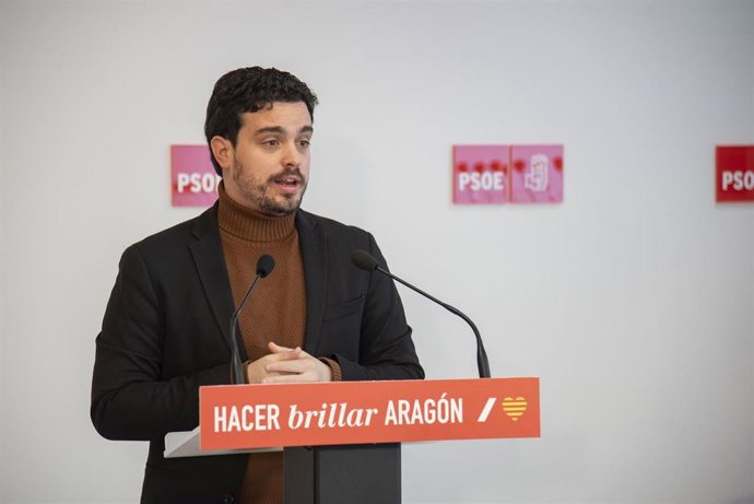 El secretario de Organización del PSOE Aragón, Darío Villagrasa.