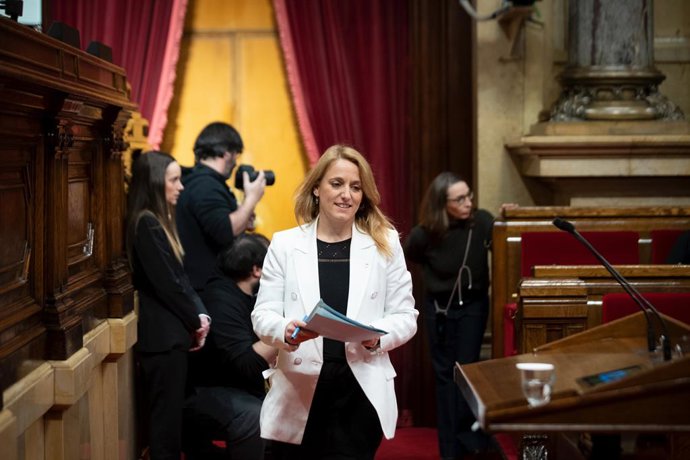 La consellera d'Economia i Hisenda, Natlia Mas