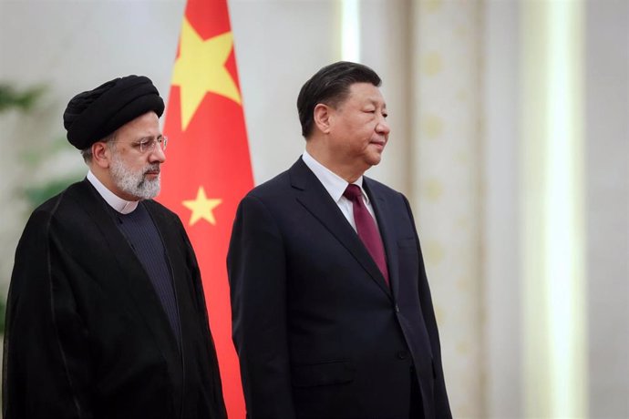 Los presidentes Irán y China, Ebrahim Raisi y Xi Jinping, respectivamente. 