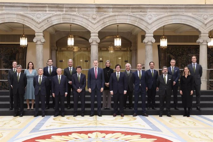 El Rey recibe al Real Club de Polo de Barcelona en El Pardo por su 125 aniversario